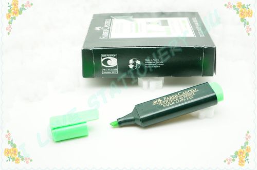 Faber castell textliner 1548 super-fluorescent highlighter pen (green) 10 piece for sale
