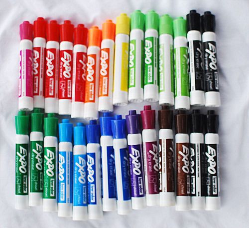 28 Expo Markers in Assorted colors