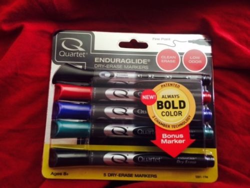Quartet Enduraglide, Low Odor Dry Erase Marker Multi-Color, Fine Point, 5001-17M