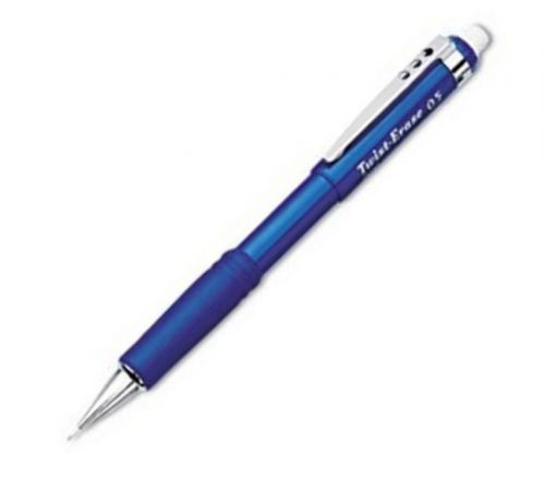 2 * PENTEL Twist Erase III Automatic Pencils 0.5mm Blue Barrels