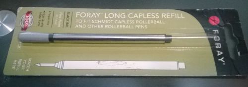 Foray Long Capless Refill Black Fine Point  .07mm - NEW!
