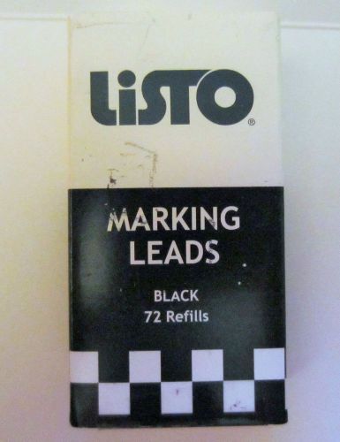 Listo Pencil markers Marking leads black 72 refills 1620