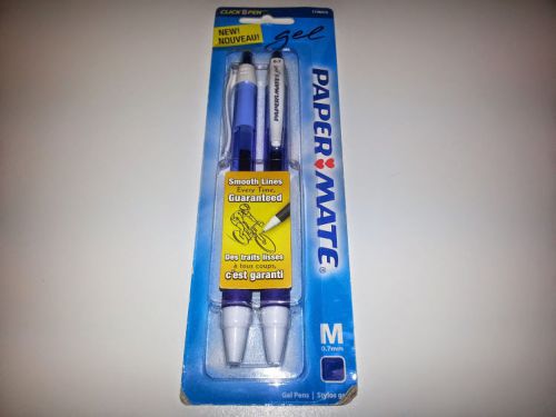 Paper Mate Retractable Gel Ink Pens Medium Point 0.7mm Blue Ink 1746318-514