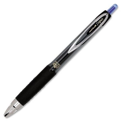 Uni-Ball Signo 207Gel - 3 Medium Blue 0.7mm Pens - Free S&amp;H  33951