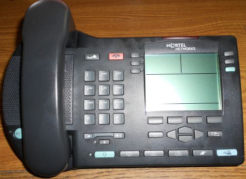 Nortel i2004 ip ntdu82 blk phone rel 09 w/ integrated switch w/ps *refurbished for sale