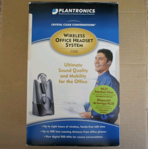 Plantronics Wireless Headset CS50 Combo HL10 Handset Lifter P/N: 66664-14