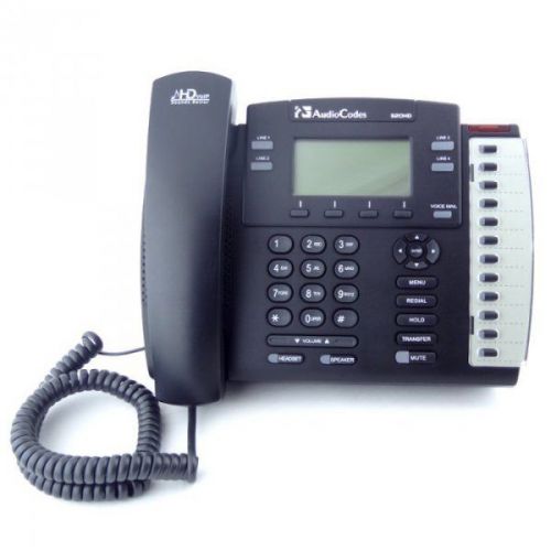 New AudioCodes 320HD 4 Line Premium IP Phone VoIP 2 Ethernet Ports CW CH 3WCC CF