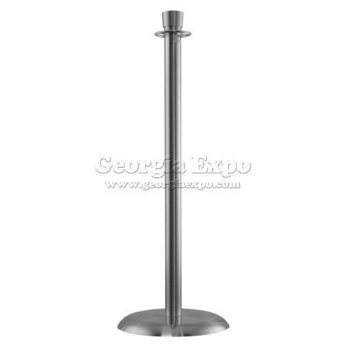 Traditional Stanchion (14&#034; dia. base, 40&#034; tall) - Satin Chrome