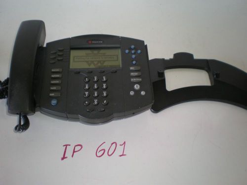 Polycom SoundPoint IP 601 SIP VoIP  2201-11601-001 base  handset charger include