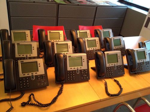 Lot (13) Cisco 7940 Series IP Office Business Phones