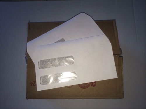 500 Double Window Envelopes 8.78&#034; X 3.78&#034;