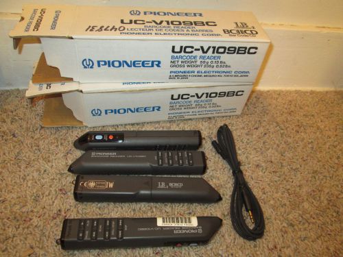 Lot of 4 Pioneer UC-V109BC LaserDisc Bar Code Reader Remote Control