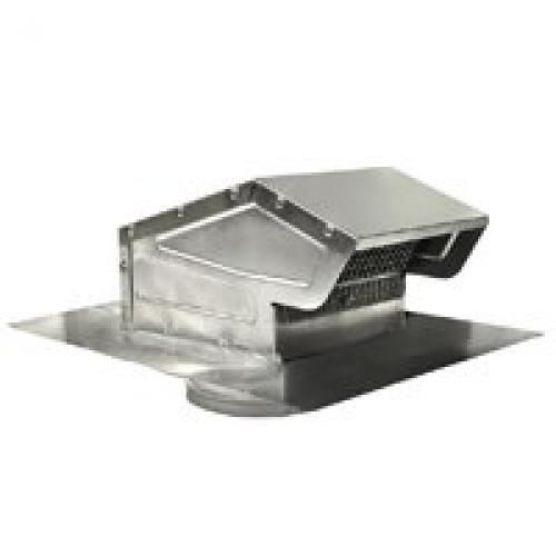Master Flow 4 in. Goose Neck Vent - Roof Cap in Aluminum-GNV4A 12GNV4A