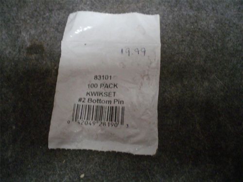 100ct pack kwikset #2 bottom pins part # 83101