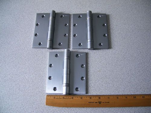 3 Stanley Stainless Steel Ball Bearing Hinge FBB191 5&#034;x4 1/2&#034;