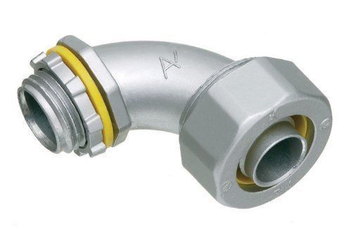 Arlington lt9050-1 90 degree liquid tight metallic conduit connector, 1/2 inch for sale