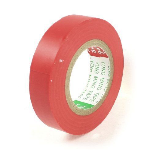 Pvc electrical wire insulating tape roll red 49ft length 16mm wide new for sale