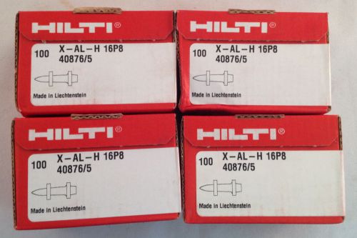 Lot of 4 Boxes of 100 Hilti Rivets X-AL-H 16P8 40876/5