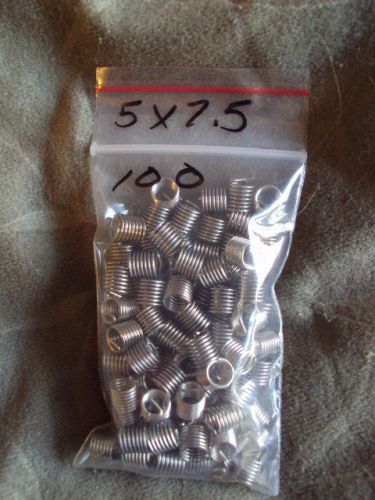 5mm x .8 x 1.5d stainless tangless heli-coils quantity of 100 for sale