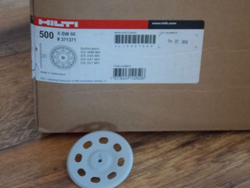 Case of 500 hilti soft washer fasteners x-sw60  item # 371371 new for sale