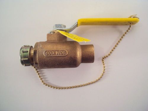 1- apollo 78-204-01- 3/4&#034; bronze ball valve solder x hose for sale