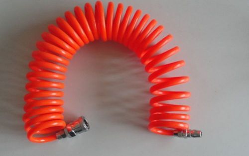 8mm(OD) x 5(ID) PU Recoil Air Tubing Pipe Hose with quick connector 6m