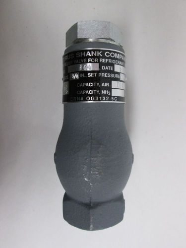 New cyrus 804 shank iron threaded 200psi 3/4in npt 713cfm relief valve d320929 for sale