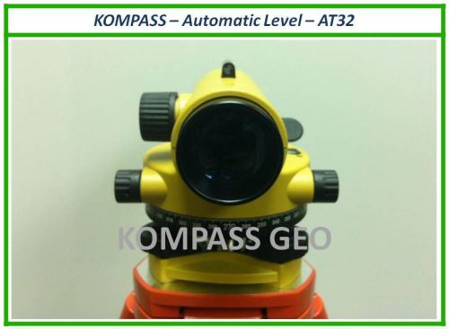 **auto level - package kompass - at32 automatic level + tripod + 5m staff alum** for sale