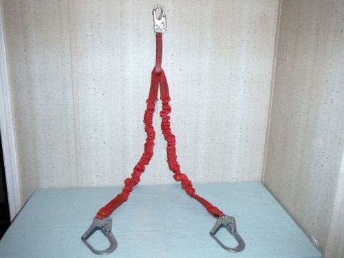Protecta PRO Stretch 100% Tie-Off 6-Foot Shock Absorbing Lanyard 1340161, Snaps.