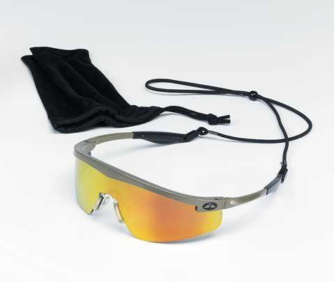 Triwear hybrid temple design safety glasses with steel frame fire mirror for sale