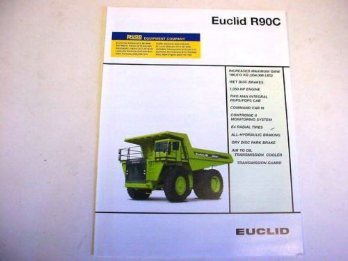 Euclid R90C Hauler Truck Literature