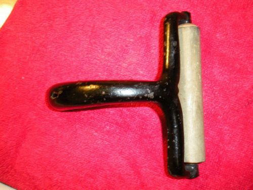 ANTIQUE/ VINTAGE PRINTING PRESS INKING TOOL &#034;E&amp;J INGENTO&#034;  COLLECTIBLE  CHICAGO