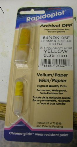 Yellow 0.35mm Plotter pen Vellum Paper Rapidoplot 64NDK-05F K Style