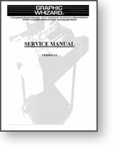 Graphic Whizard Service + Error Code Manual All Models