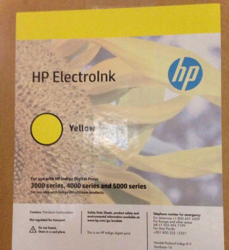 New HP Indigo Electroink Yellow 1 Box (10 Cans) Q4015B