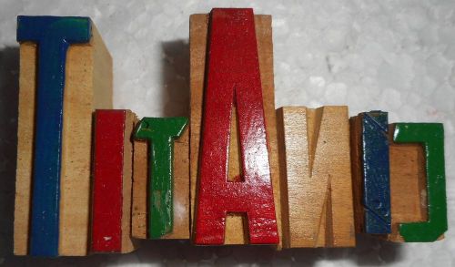 &#039;Titanic&#039; Letterpress Wood Type Used Hand Crafted Made In India B1010