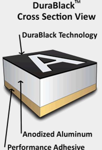 DuraBlack  CO2 Laser Markable Aluminum ,(5) five sheets of   .020&#034; 20&#034; x 24&#034;