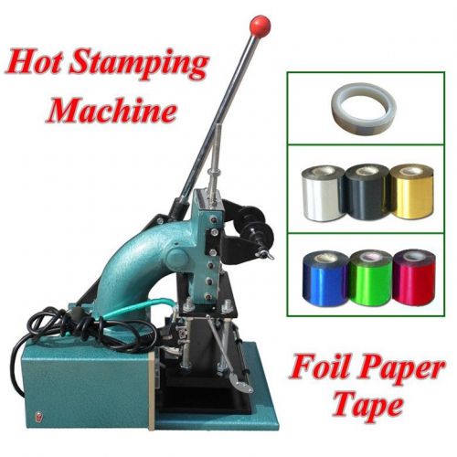 Hot Foil Stamping Machine Business Card Gilding Press Bronzing &amp; Foil Paper Tape