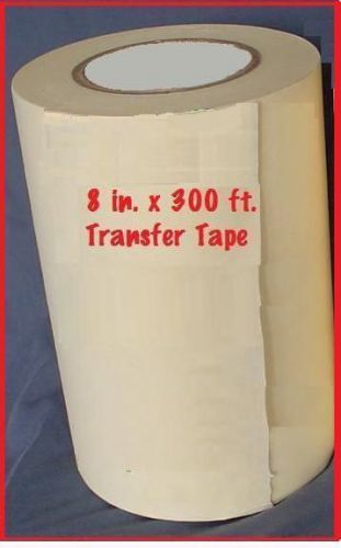 8&#034; APPLICATION TRANSFER Paper TAPE 300 ft. roll for Vinyl Cutter PLOTTER FRESH