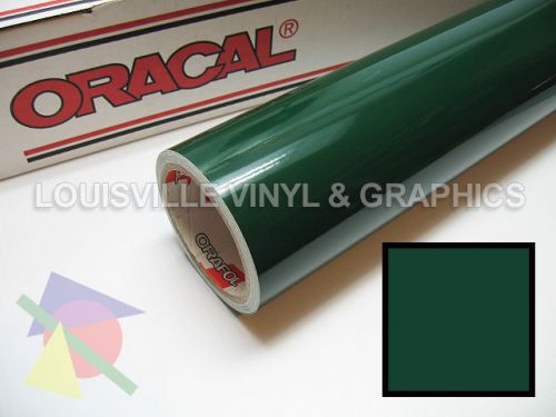 1 roll 24&#034; x 5 yds dark green oracal 651 sign &amp; graphics cutting vinyl for sale