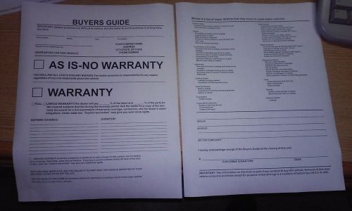 250  Buyers Guide 2 Parts NCR FRONT AND BACK