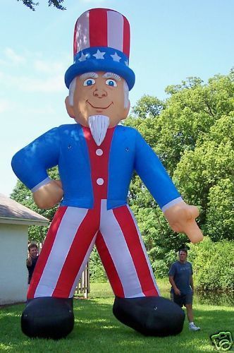 20&#039; INFLATABLE USA UNCLE SAM/BLOWER 4 ADVERTISING PROMOTIONS