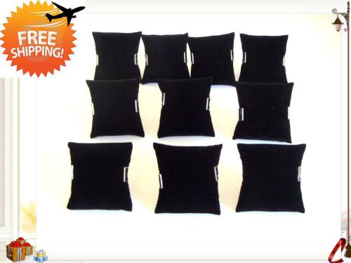 20 pc black velvet pillow &amp; clip ,bangle , watch showcase stand jewelry display for sale
