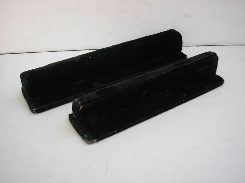Vintage Black Felt Bracelet Display Racks (2)- Low
