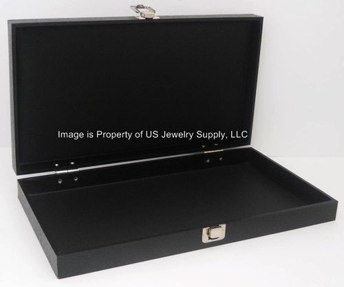 1 black solid lid top utility display storage sales box case for sale