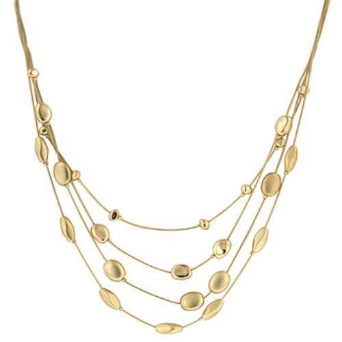 Circle Of Beauty Necklace With Circle Charms In Gold Tone Icon Bijoux