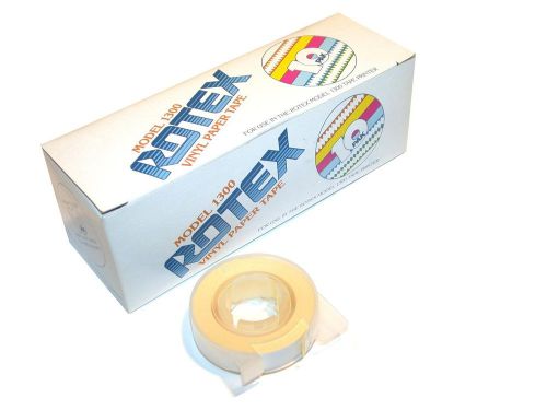 UP TO 20 NEW ROTEX 10 PACK VINYL PAPER TAPES FOR MODEL 1300 LABELER