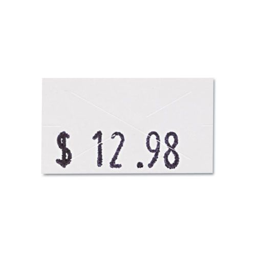 Consolidated stamp 1 line pricemarker labels 7/16x13/16 white 1200/roll 3 roll for sale