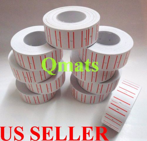 20rolls=14000 white sales tag label refill mx m l-5500 989 price gun very sticky for sale