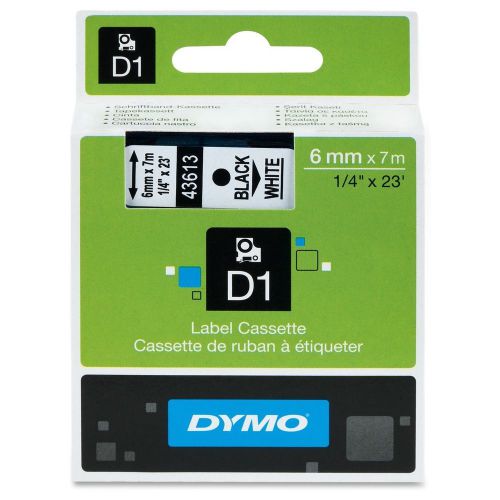 Dymo 43613m label, dymo d1 white tape/black prin for sale